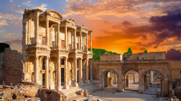Visit the best ancient ruins in Turkey called Ephesus (2 hours away).